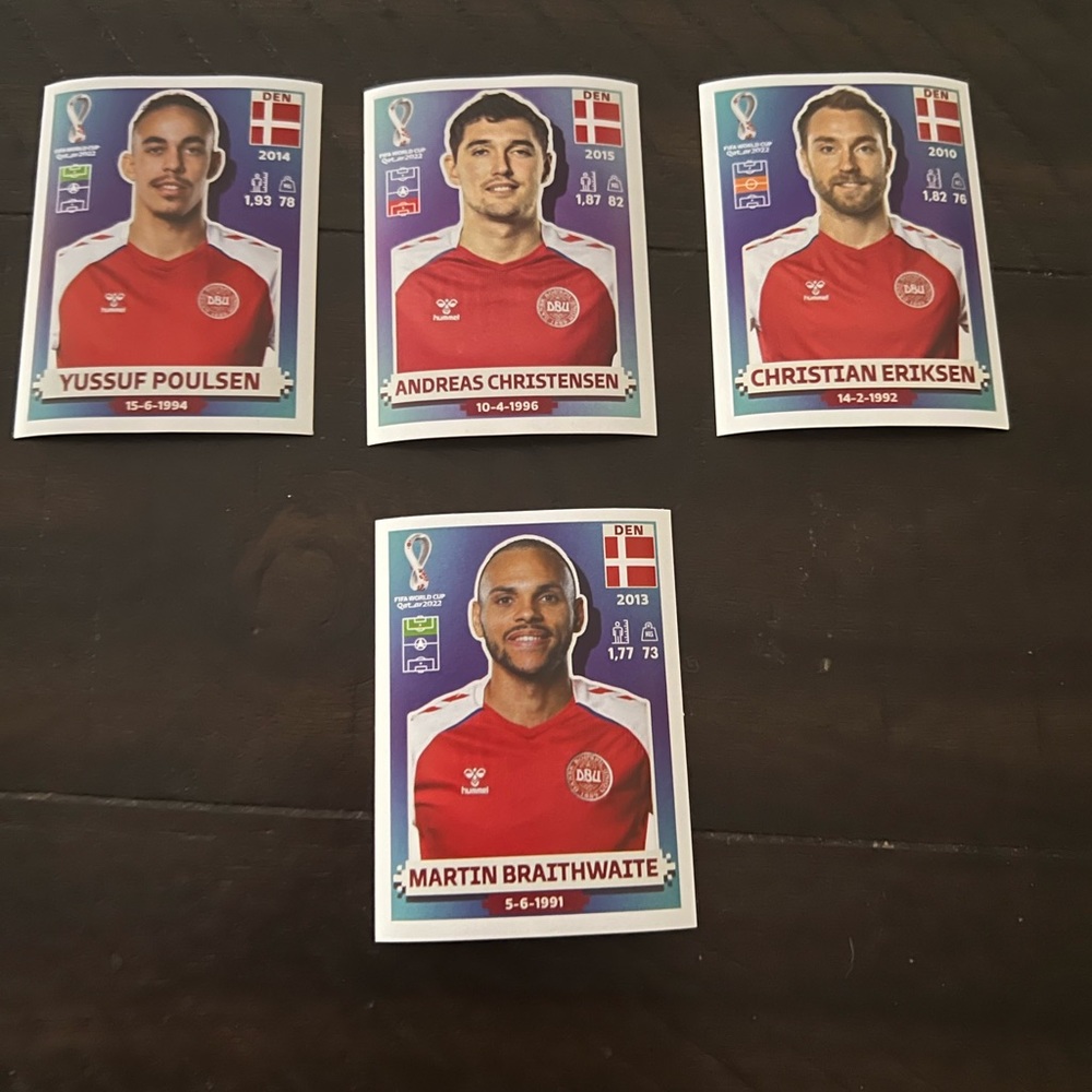 World Cup cards.